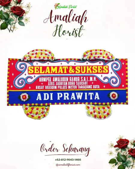 Papan Bunga Ucapan Selamat Gupolo
